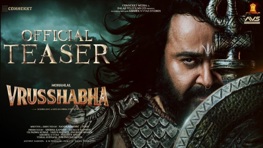 Vrusshabha Movie 2025: Mohanlal Unleashes Warrior Look in New Poster Ahead of Big Announcement