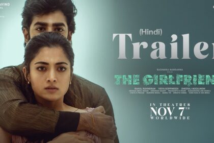 Rashmika Mandanna and Dheekshith Shetty in The Girlfriend – Alt: Rashmika Mandanna The Girlfriend movie still