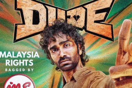 Pradeep Ranganathan and Mamitha Baiju in Dude OTT release poster