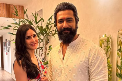 Vicky Kaushal and Katrina Kaif smiling together