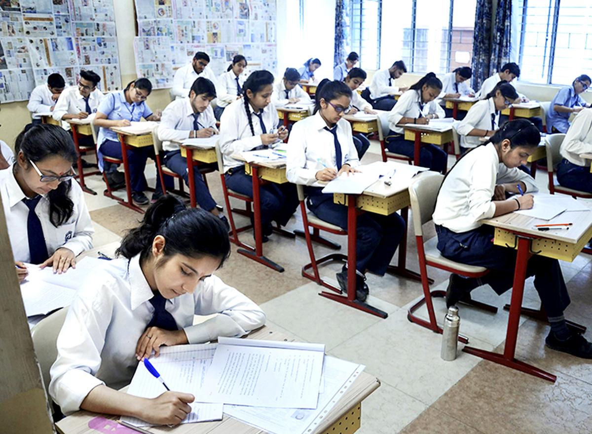 CISCE Board Exam 2026 students writing exam hall