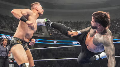 WWE SmackDown results Jey Uso hammered The Miz. (WWE) | Image Source - News18