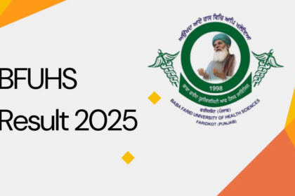BFUHS Result 2025 Released at bfuhs.ac.in