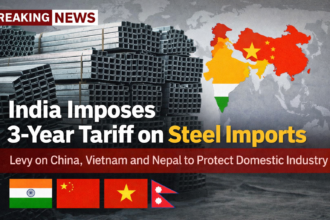 India tariff on steel products as government announces safeguard duty