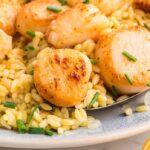 seared-golden-scallops-with-lemon-orzo-(so-easy!)