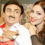 Munmun Dutta as Babita with Jethalal in Taarak Mehta Ka Ooltah Chashmah