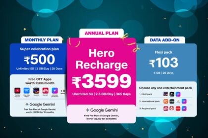 Jio prepaid recharge plans 2026 displayed on official website with annual and monthly options