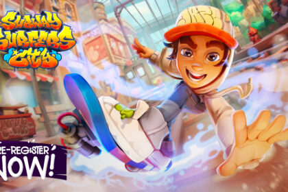 Subway Surfers City gameplay showing animated districts in the upcoming mobile sequel