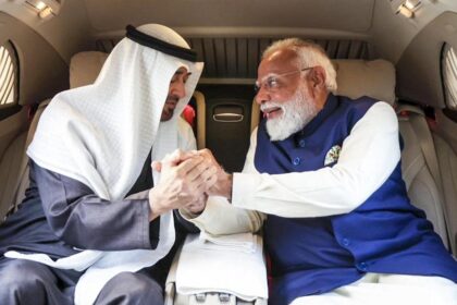 UAE President Al Nahyan and Prime Minister Modi