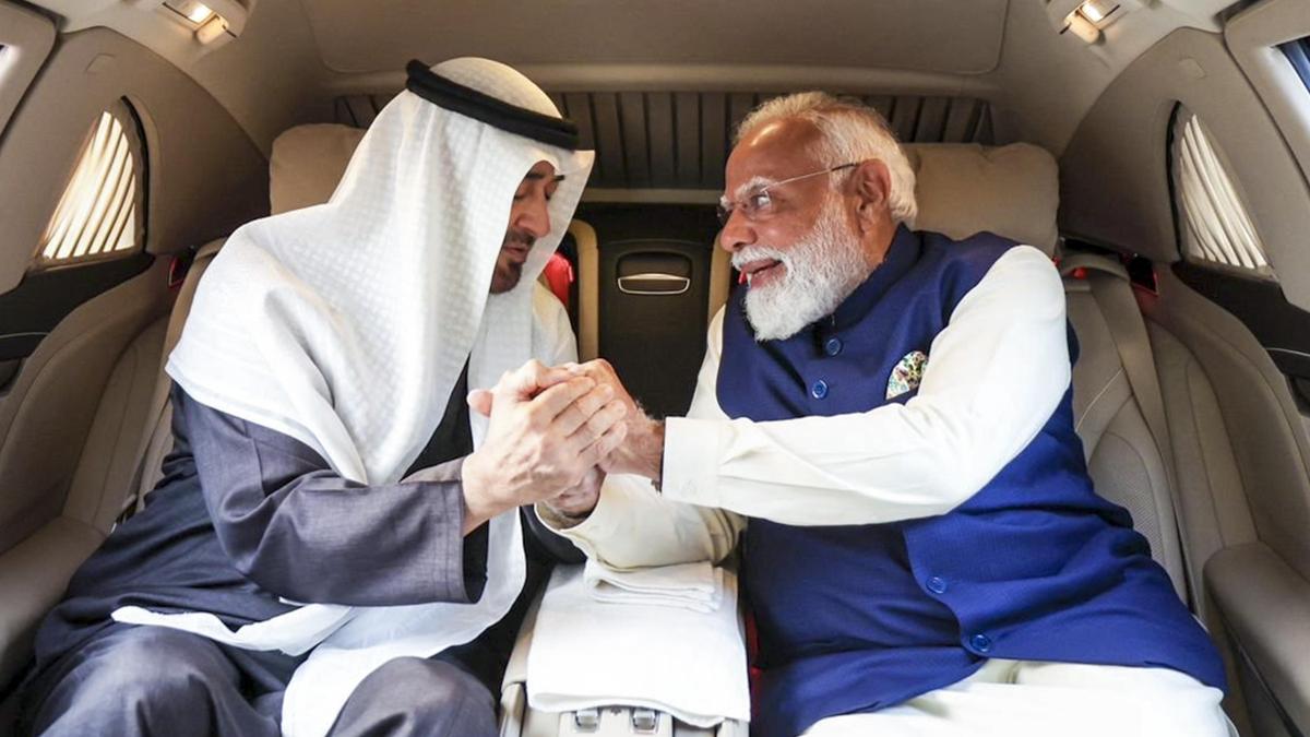UAE President Al Nahyan and Prime Minister Modi