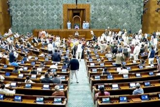 women-mps-carry-banners,-surround-pm’s-seat:-what-happened-minutes-before-modi’s-speech-in-lok-sabha?