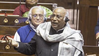 uproar-in-rajya-sabha-as-kharga-objected-to-stopping-rahul-gandhi-from-giving-a-speech