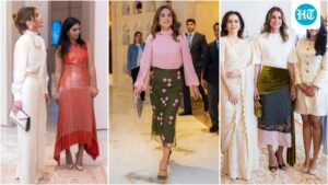 queen-rania-of-jordan-turns-india-into-her-own-fashion-runway:-from-a-tailored-jacket-to-a-tulle-skirt,-decoding-her-elegant-look