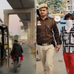 a-motorcyclist-in-delhi-opens-the-doors-of-moving-vehicles-for-rollers-and-was-arrested-after-the-video-went-viral