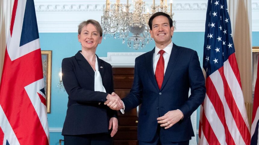uk-foreign-secretary-yvette-cooper-to-meet-marco-rubio-amid-tensions-over-diego-garcia-air-base | GIBN uk-foreign-secretary-yvette-cooper-to-meet-marco-rubio-amid-tensions-over-diego-garcia-air-base