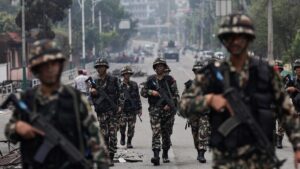 a-curfew-was-imposed-in-the-southern-district-of-nepal-in-the-wake-of-a-clash-between-two-groups