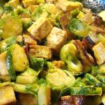korean-style-spicy-tofu-and-fried-brussels-sprouts-[vegetarian]-–-one-green-planet