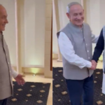 in-a-‘modi-jacket’-and-kurta,-netanyahu-surprises-prime-minister-modi-at-a-joint-dinner-|-he-watches