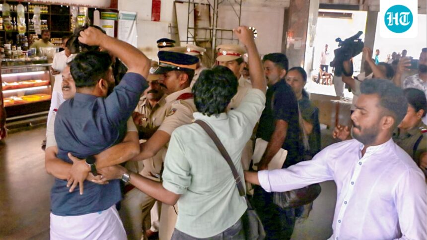 protests-erupted-in-kerala-after-an-alleged-attack-on-health-minister-veena-george-the-most-important-points