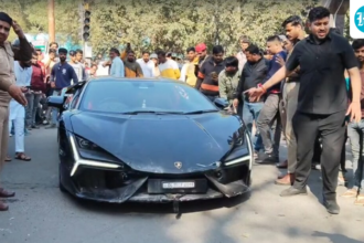 the-lamborghini-was-seized-after-the-kanpur-crash-after-paying-bonds-worth-rs-8.5-crore