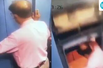 gujarat-man’s-narrow-escape-when-faulty-elevator-moves-to-the-top-with-door-open:-video