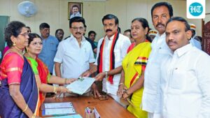 aiadmk-and-dmk-candidates-are-filing-their-nominations-ahead-of-the-tamil-nadu-elections