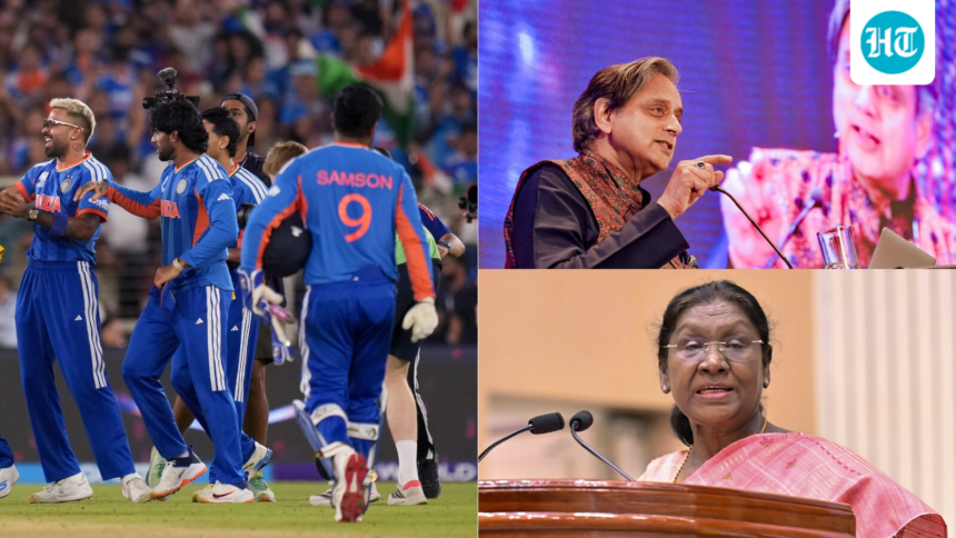 ‘great-win’:-shashi-tharoor,-president-murmu-and-more-praise-for-team-india-after-t20-win-|-who-said-what?
