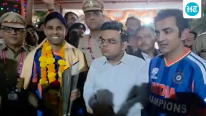 ‘there-is-no-one-religion…’:-1983-world-cup-winner-kirti-azad-on-t20-trophy-taken-to-temple-by-suryakumar-yadav,-gambhir,-jay-shah