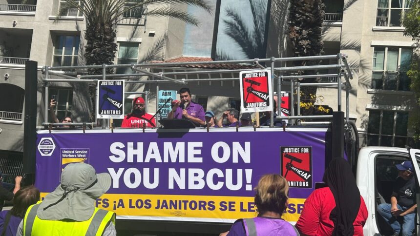 nbcuniversal-and-abm-industries-are-rehiring-more-than-100-unionized-janitors,-avoiding-major-protests.