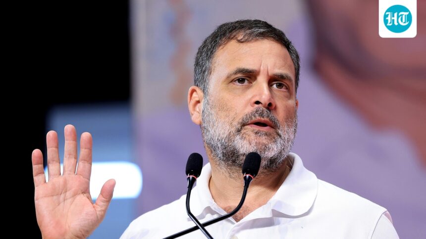 ‘100%-under-trump’:-rahul-gandhi-targets-pm-modi-over-silence-on-us-in-lok-sabha-speech