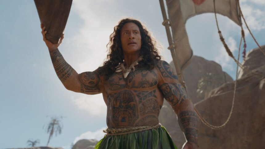 moana:-a-new-trailer-shows-dwayne-johnson-as-a-live-action-version-of-his-character-maui
