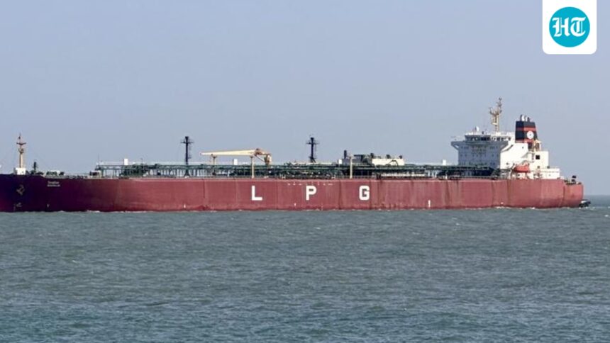 ‘missiles-and-drones-flying-overhead’:-how-an-indian-flagged-lpg-tanker-escaped-the-strait-of-hormuz-through-a-canal-off-the-iranian-coast