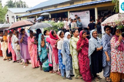 about-30-people-injured-in-election-related-violence-in-assam;-hold-seven