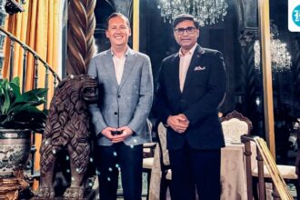 foreign-minister-vikram-al-masry-visits-trump’s-mar-a-lago-resort-and-meets-with-the-us-envoy-to-india