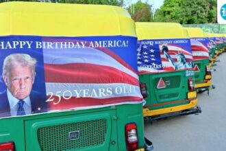 the-american-envoy-begins-independence-day-celebrations-with-cars-bearing-trump’s-picture-in-delhi