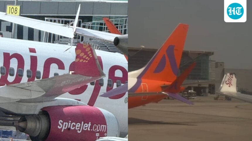 an-acasa-and-spicejet-aircraft-were-involved-in-a-minor-collision-at-delhi-airport