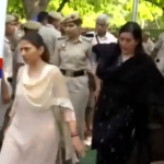 bjp-mps-bansuri-swaraj-and-raksha-khadse-arrested-during-protest-march-to-rahul-gandhi’s-residence