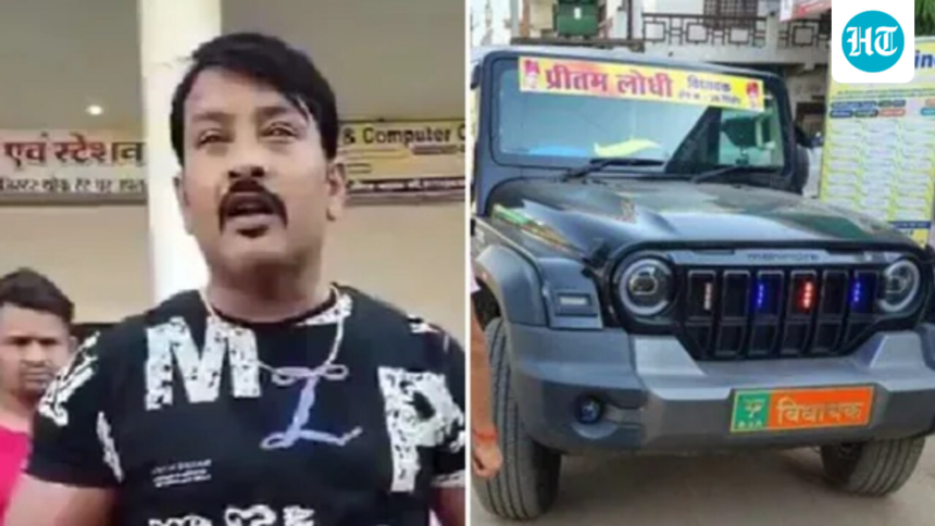 ‘if-your-father-has-guts…’:-bjp-mla-pritam-lodhi-dares-karera-cop-after-son-thar-crashes-in-mp