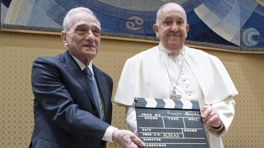 the-vatican-is-hosting-a-special-screening-of-scorsese’s-documentary-about-the-pope,-“aldeas.”