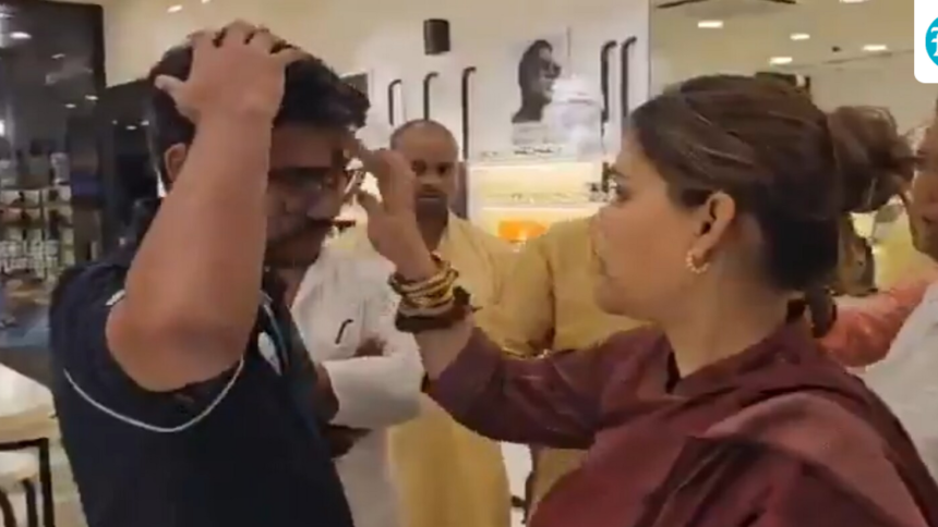 bjp-leader-applies-tilak-to-lenskart-employees-amid-row-over-religious-symbols