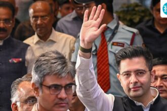 raghav-chadha-and-6-other-rajya-sabha-mps-leave-aap-to-join-bjp,-sahara-kejriwal