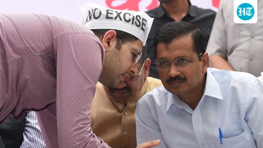 in-first-attack-since-bjp-merger,-raghav-chadha-criticizes-kejriwal-over-‘sheesh-mahal-2’