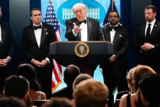 suspect-identified-at-white-house-correspondents’-dinner-trump-shares-video-of-man-charging-security-checkpoint