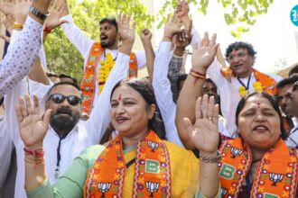 bjp-sweeps-local-body-polls-in-gujarat,-winning-all-15-assembly-corporations-in-a-record-state