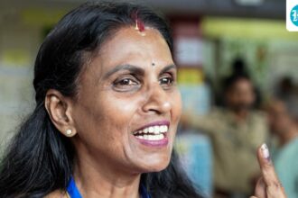 former-dgp-r-sreelekha-makes-his-kerala-debut-as-bjp-candidate:-5-points-over-vattiyoorkavu-candidate