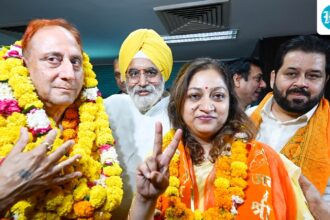 the-bjp-elected-pravesh-wahi-as-mayor-of-delhi,-and-monica-pant-was-appointed-as-deputy-mayor
