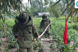 an-unexploded-shell-dating-back-to-the-world-war-ii-era-was-found-in-tinsukia,-assam,-and-defused:-army