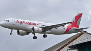 a-passenger-jumps-from-an-air-arabia-plane-after-landing-at-chennai-airport-while-riding-in-a-taxi