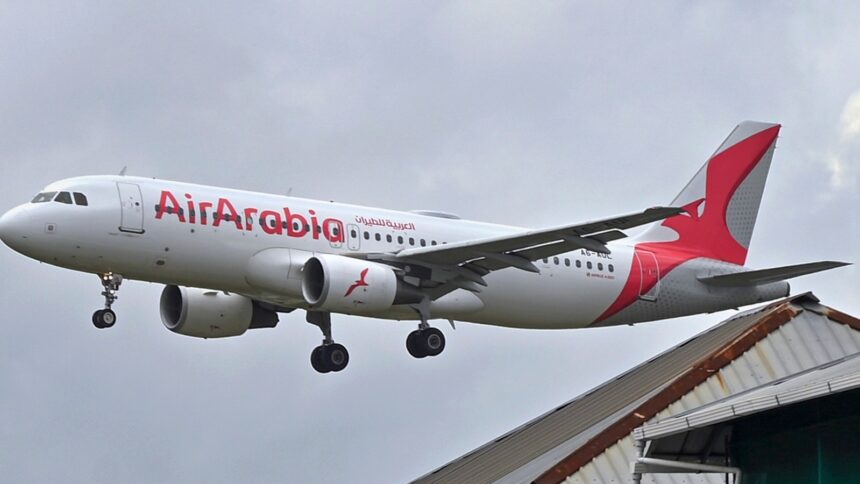 a-passenger-jumps-from-an-air-arabia-plane-after-landing-at-chennai-airport-while-riding-in-a-taxi
