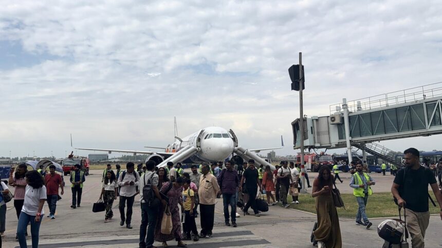 an-indigo-flight-was-evacuated-at-chandigarh-airport-after-a-passenger’s-power-bank-caught-fire